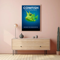 Cowfish Nature's Quirky Marvel Poster PosterGoat