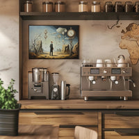 Surreal Dreamscape Timepiece Artistic Poster