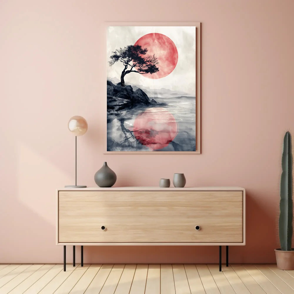 Vintage Car and Landmark Art Deco Poster