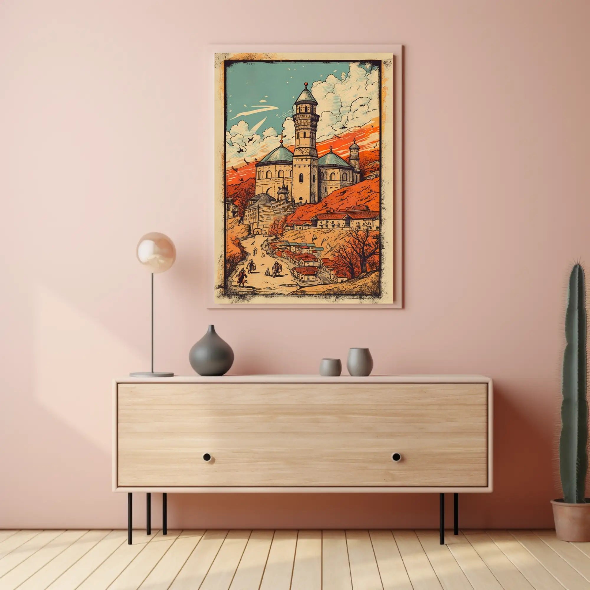 Enchanted Castle in the Hills Poster