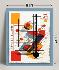 Abstract Geometric Design Abstract Poster