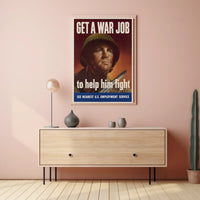World War II Era Patriotic Propaganda Poster