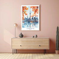 Toronto Skyline in Autumn Poster PosterGoat