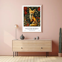 Artistic Fox with Floral Patterns: Abstract or Artistic Poster
