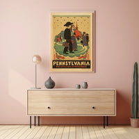 Pennsylvania: The Little Red Schoolhouse Poster PosterGoat