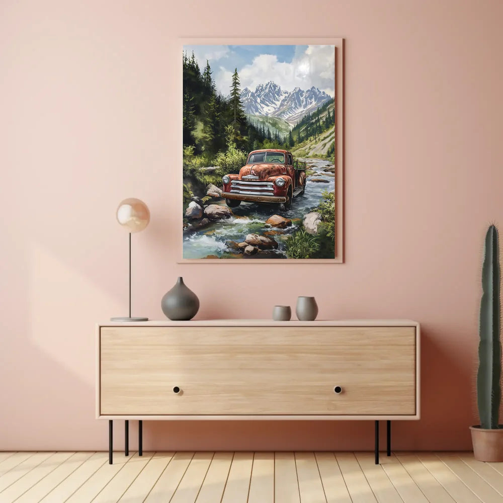 Futuristic Urban Sci-Fi Cityscape Poster