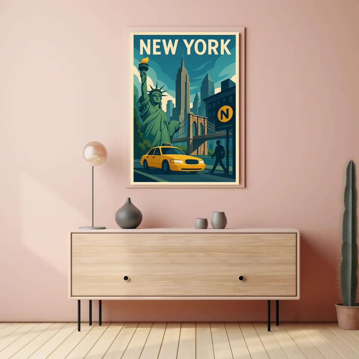New York City Poster For City Lovers Discover Skyline Decor