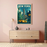 New York City Poster For City Lovers Discover Skyline Decor