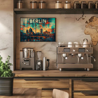 Berlin Skyline Art Poster