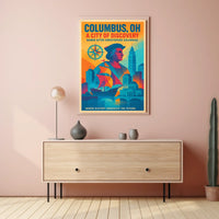 Columbus, OH A City of Discovery Poster