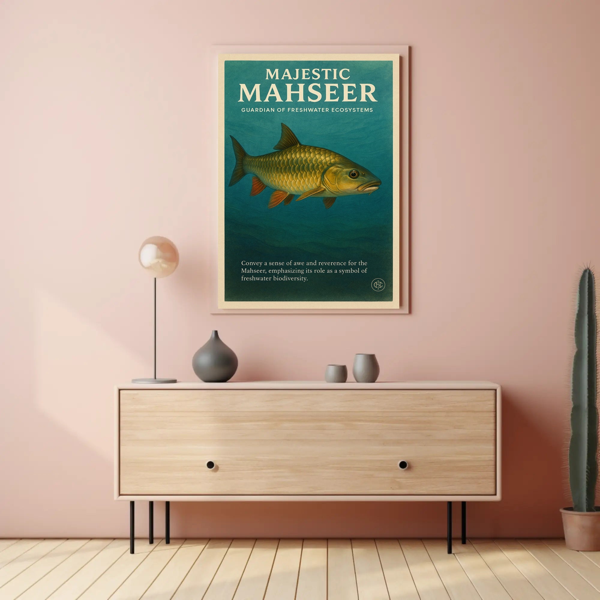 Majestic Mahseer Poster PosterGoat