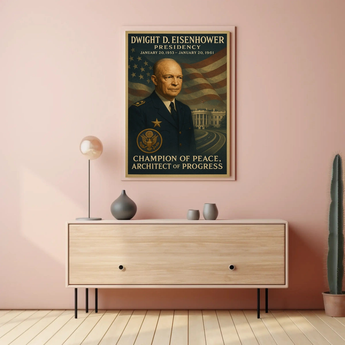 President Eisenhower Champion Poster - Historical or Presidential Poster