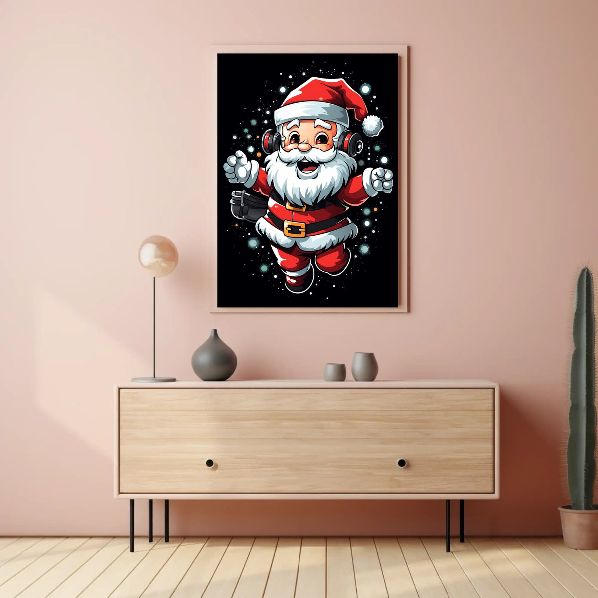 Festive Santa Celebration Poster