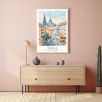 Vibrant Streets of Prague Poster PosterGoat