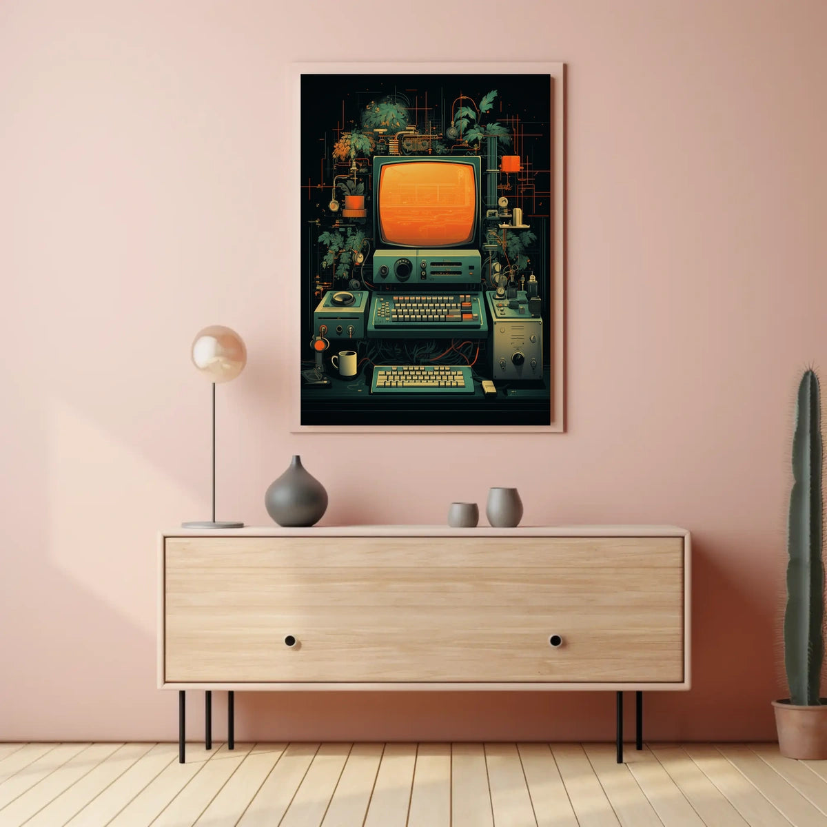 Retro Tech Fusion Poster