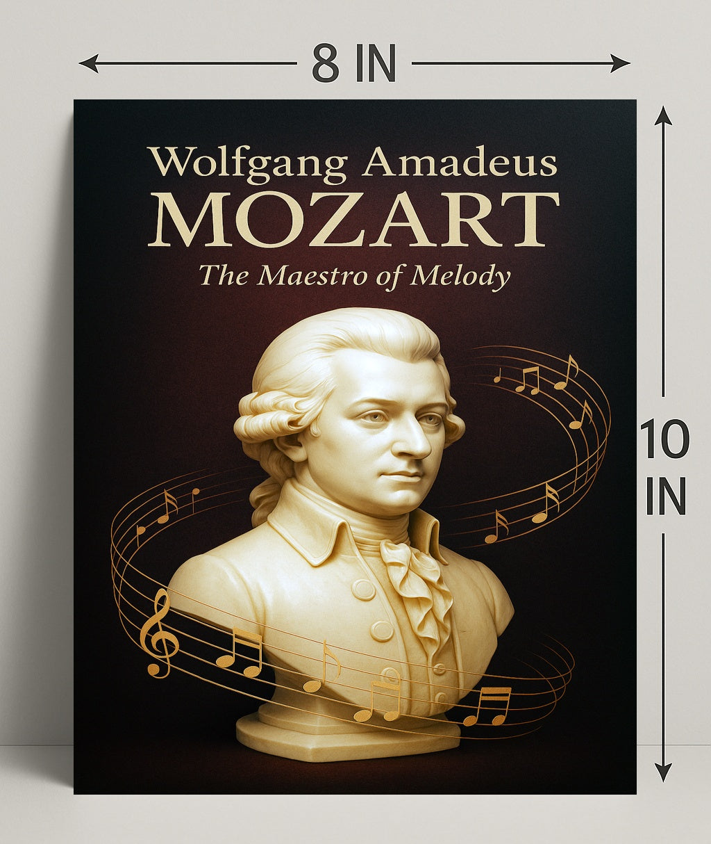 Wolfgang Amadeus Mozart The Maestro of Melody Poster PosterGoat