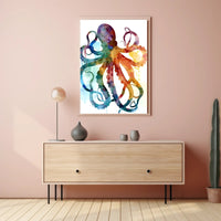 Vibrant Octopus Art Poster
