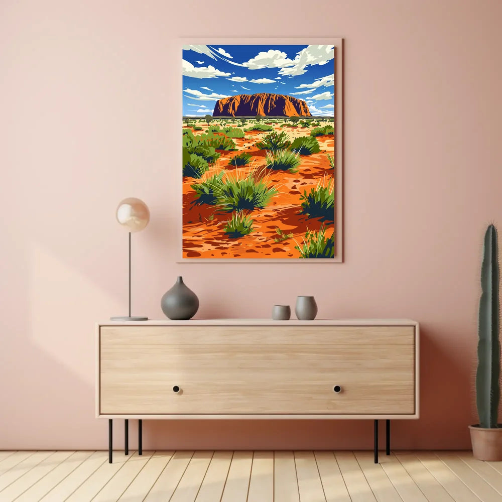 Uluru Outback Adventure Modern Art Poster