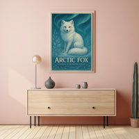 Arctic Fox Guardian of the Frozen Realms Poster