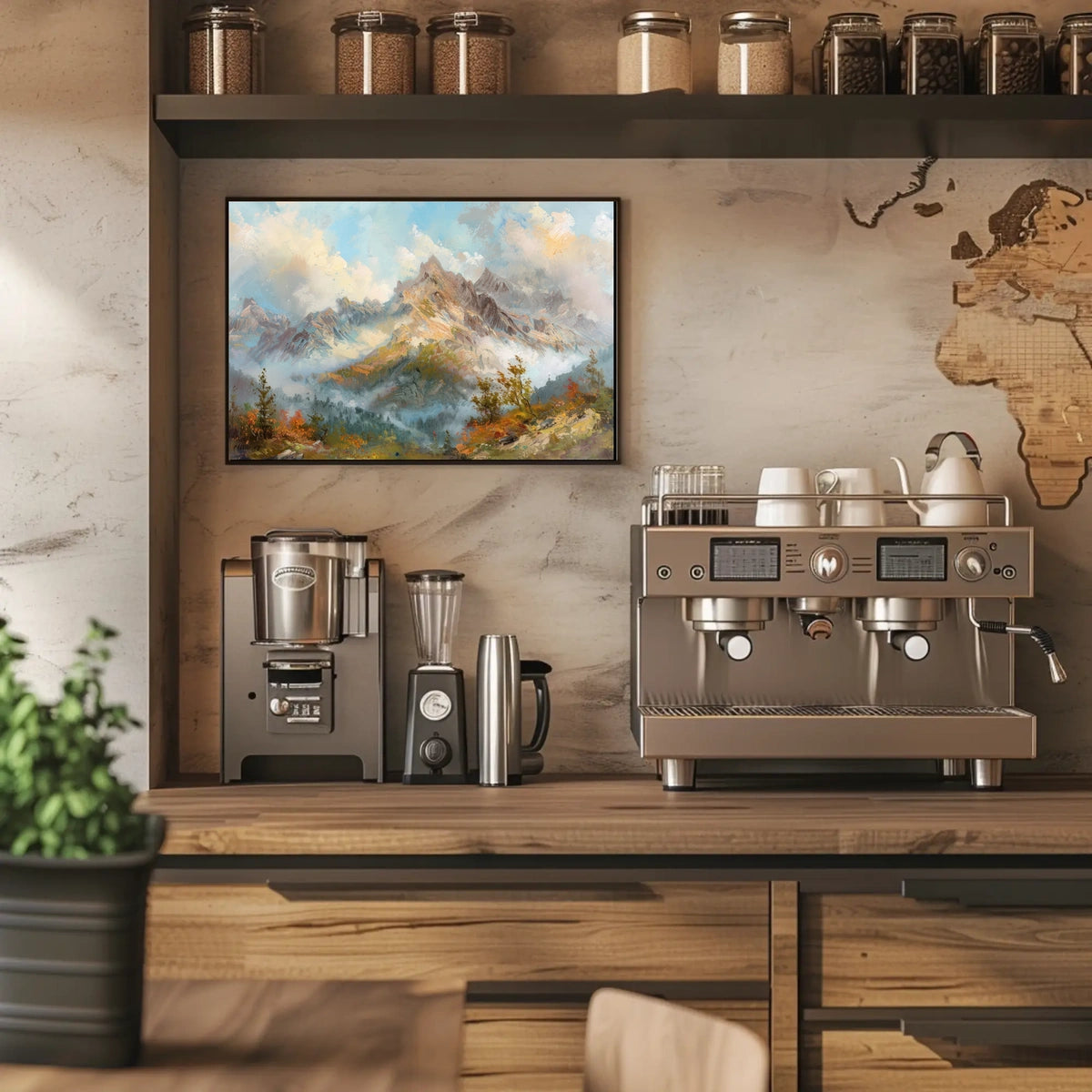 Serene Mountain Landscape Poster