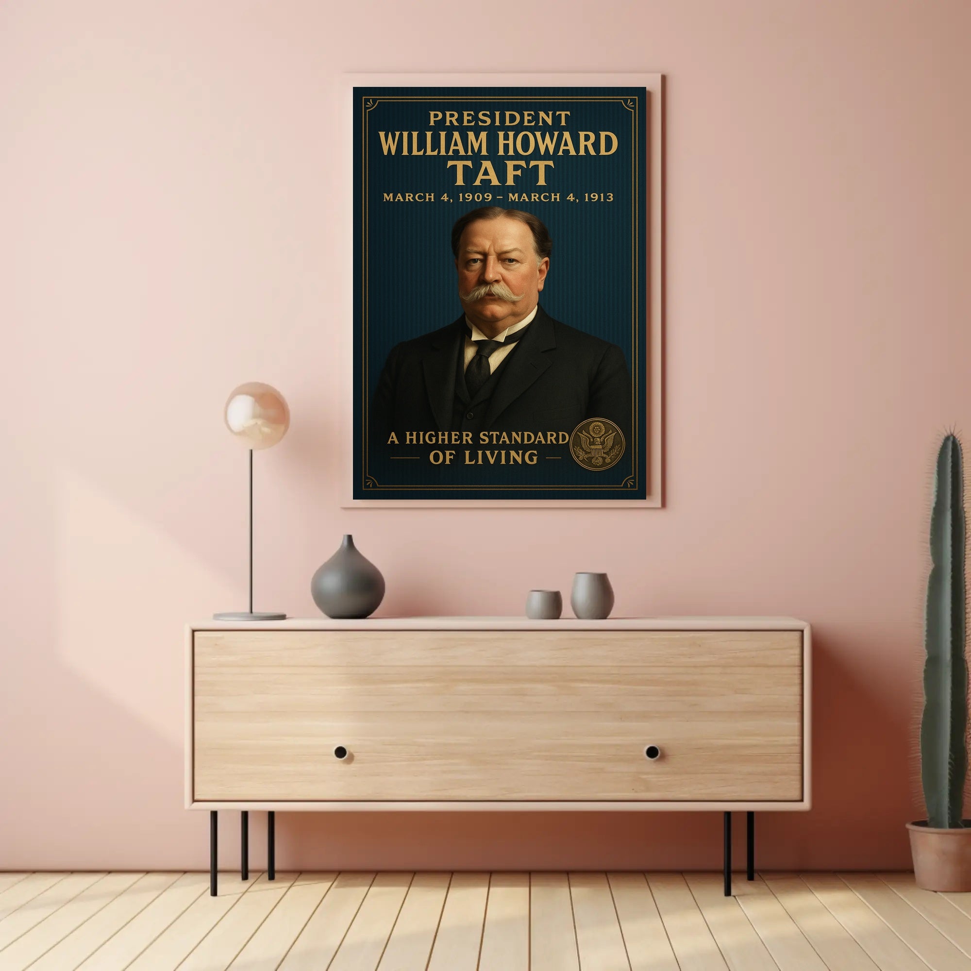 William Howard Taft Vintage Presidential Historical or Presidential Poster