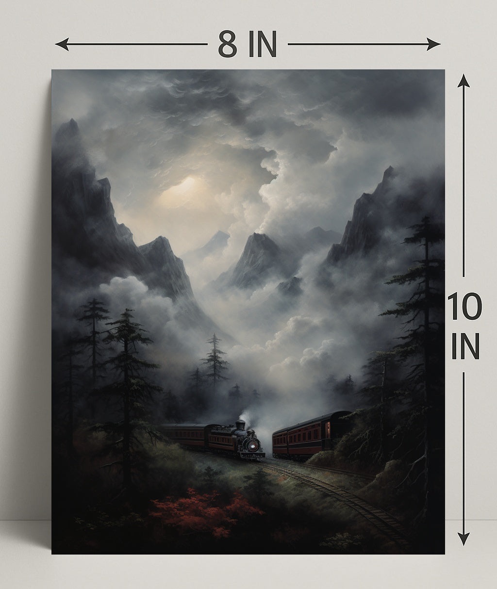 Journey Through The Misty Mountains Poster PosterGoat