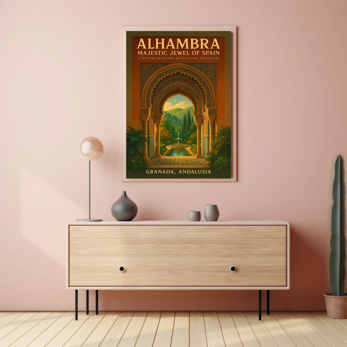 Alhambra Majestic Jewel of Spain Poster