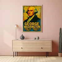 George Washington Pop Art Patriotic Poster Print