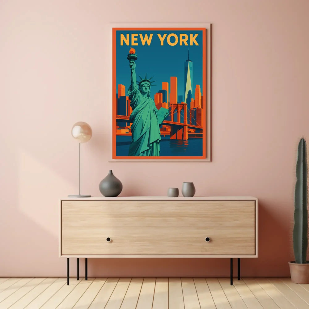 Flat New York Poster Museum Quality Wall Art City Lovers