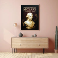 Wolfgang Amadeus Mozart The Maestro of Melody Poster PosterGoat