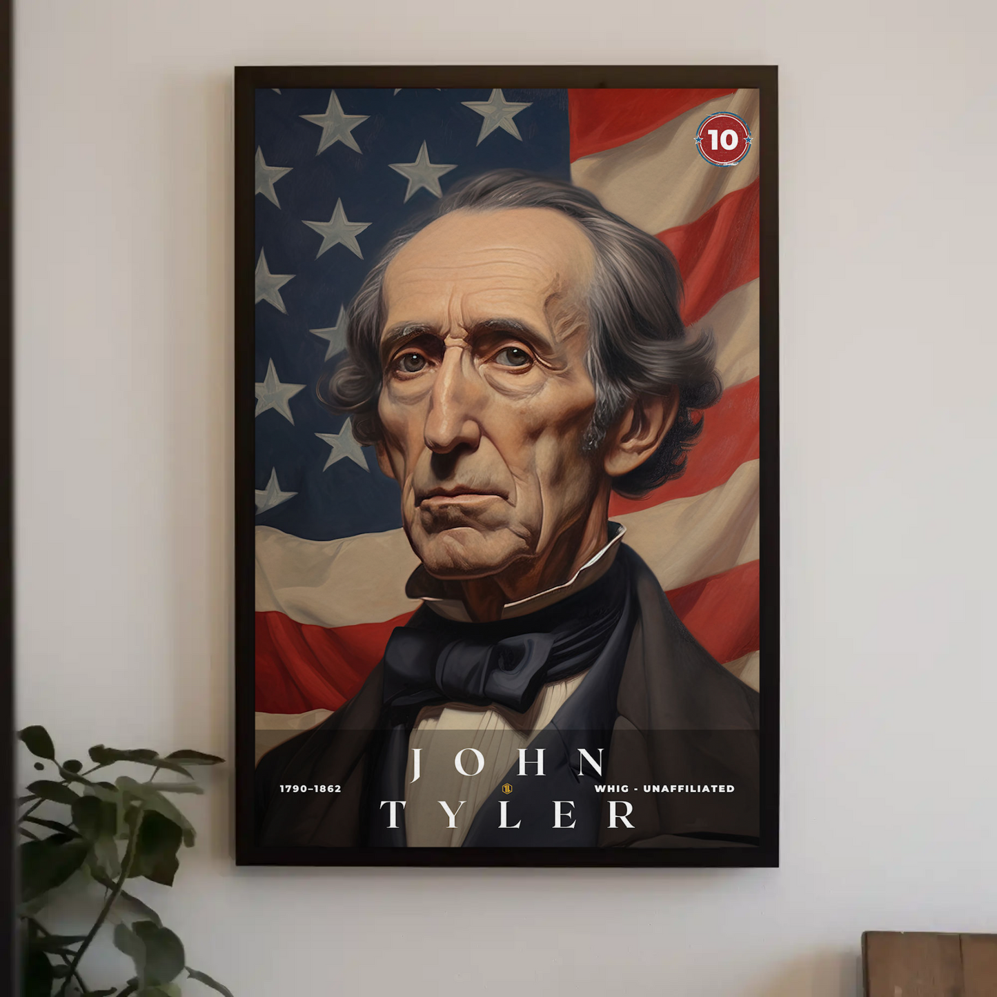 John Tyler 10th President Of The United States Portrait