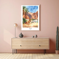 Picturesque Sinai Desert Scene: Travel Poster PosterGoat
