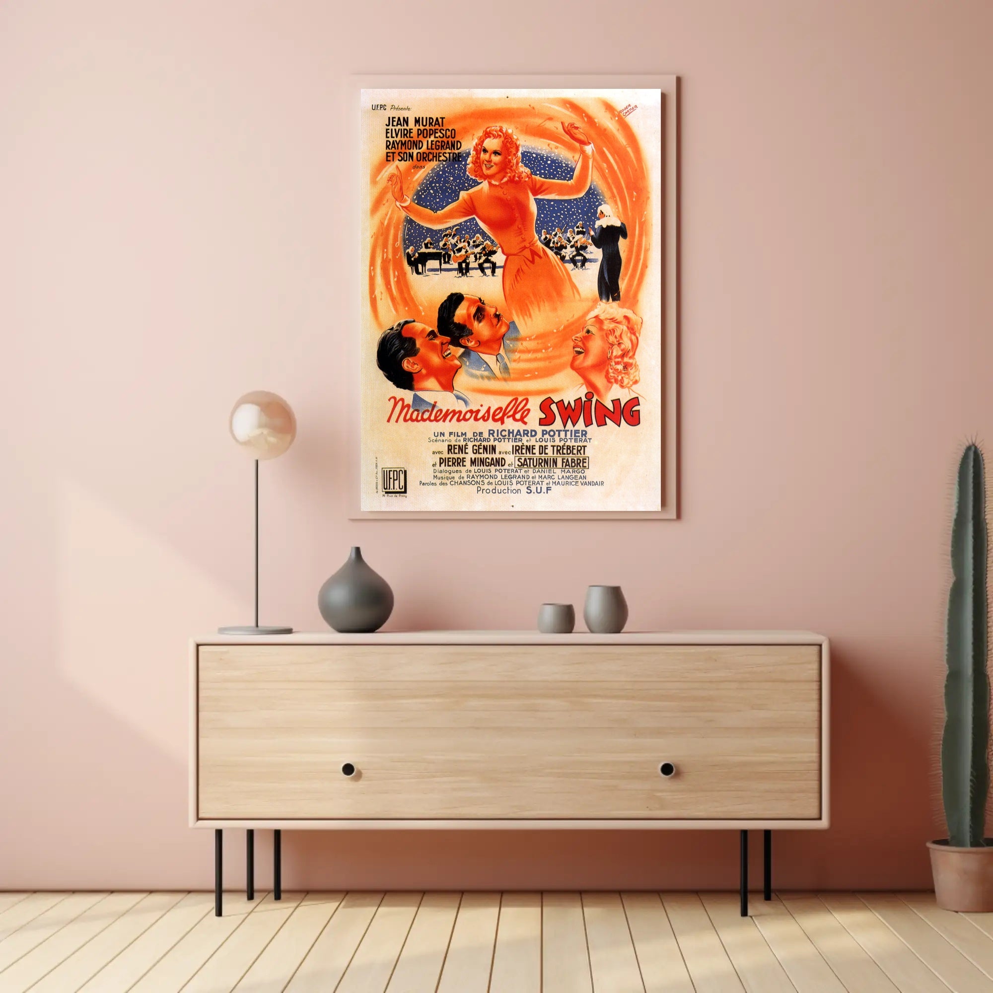 Mademoiselle Swing: Vibrant Dance-Inspired Music or Concert Poster