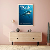 Great White Majesty Poster PosterGoat