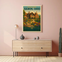 Explore Akron, Ohio Poster