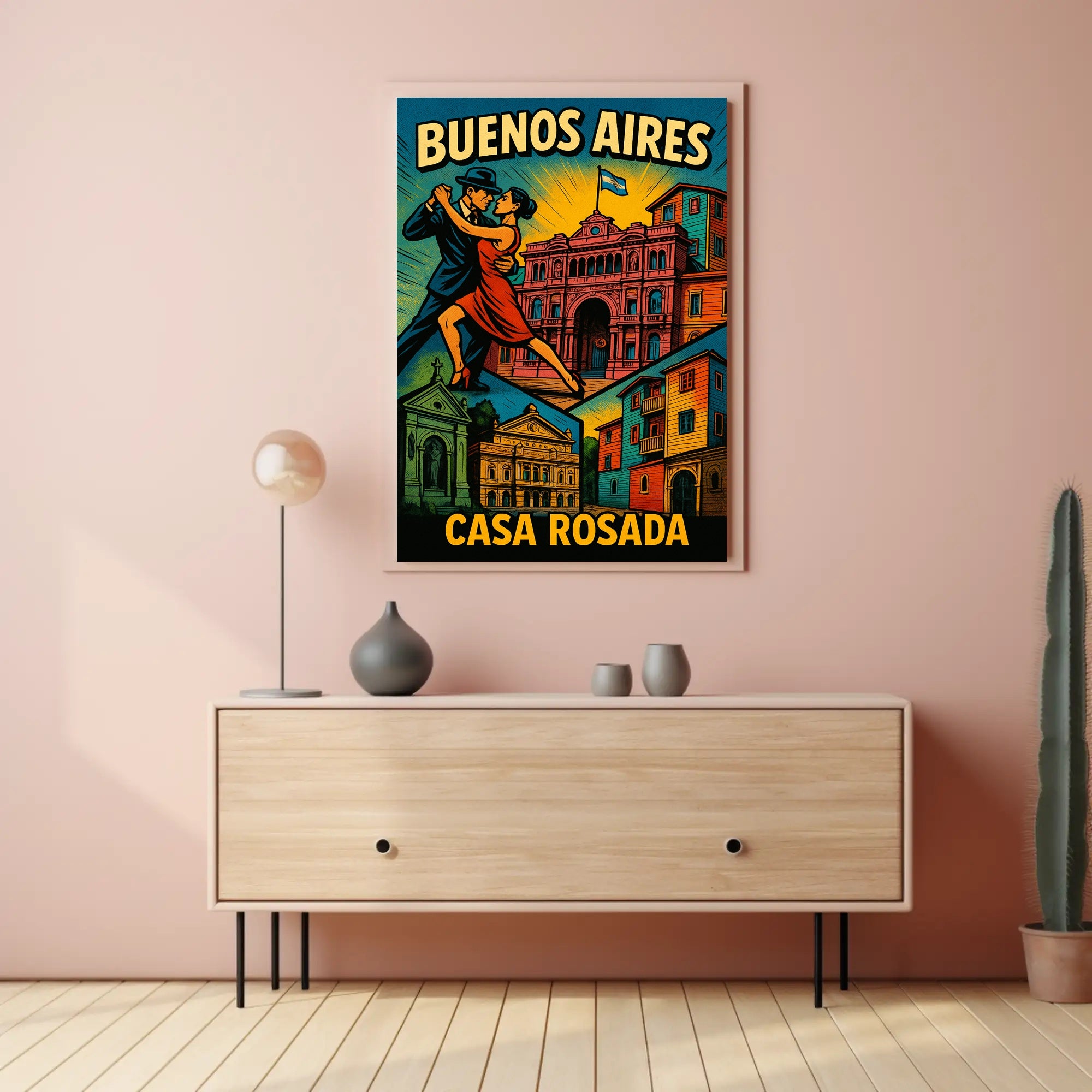 Buenos Aires Casa Rosada Wall Art Print PosterGoat