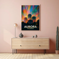 Aurora Colorado Scenic Travel Photography Realism Poster