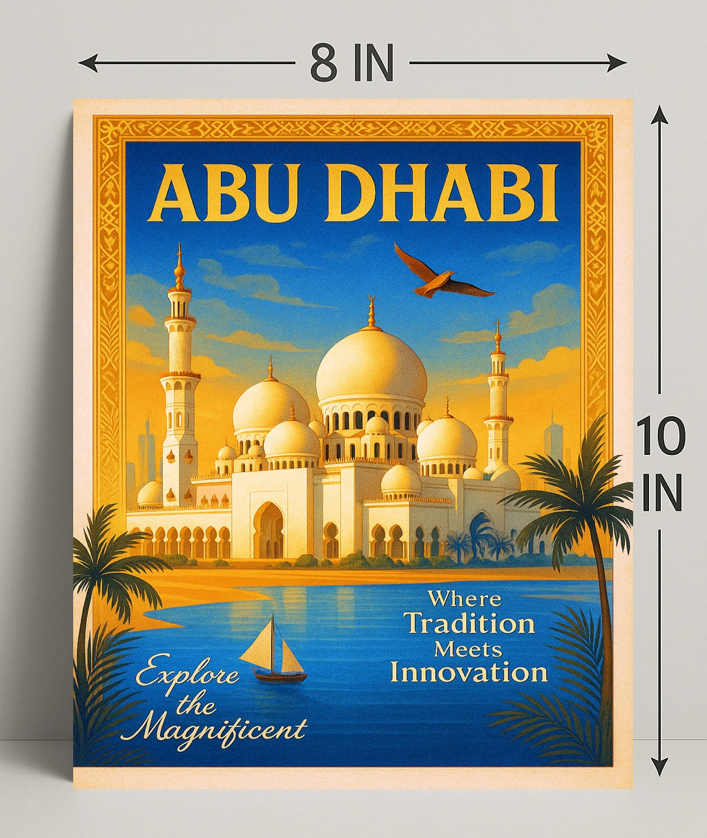 Discover Abu Dhabi Poster PosterGoat