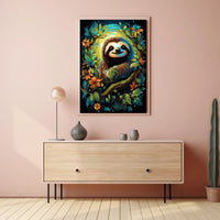 Enchanted Sloth In Nature Poster