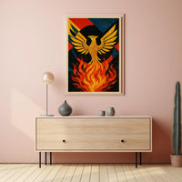 Phoenix Rebirth Artistic Masterpiece: Abstract, Artistic, or Pop Culture Poster