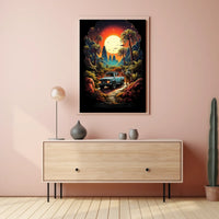 Journey Through a Vibrant Wilderness Poster