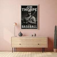 Abstract Baseball Celebration Art Poster