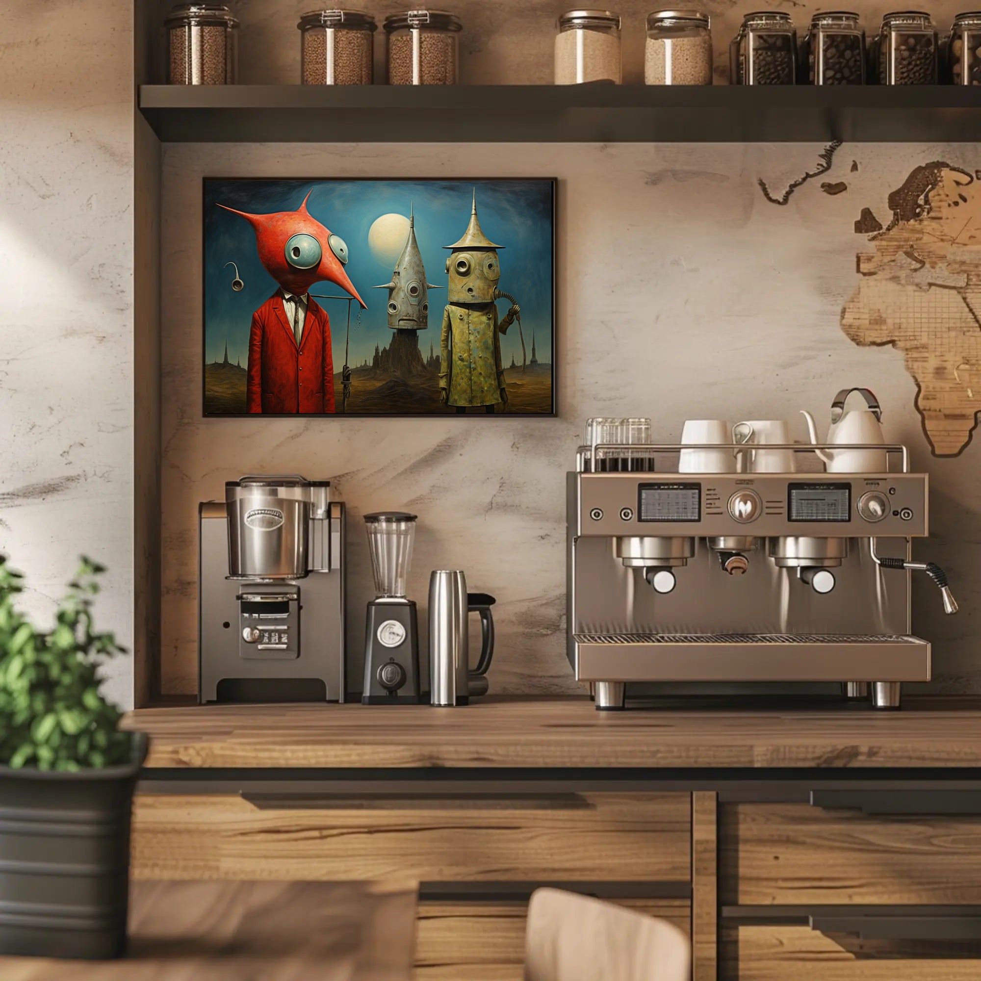 Surreal Extraterrestrial Art: Fantasy or Mythology Poster