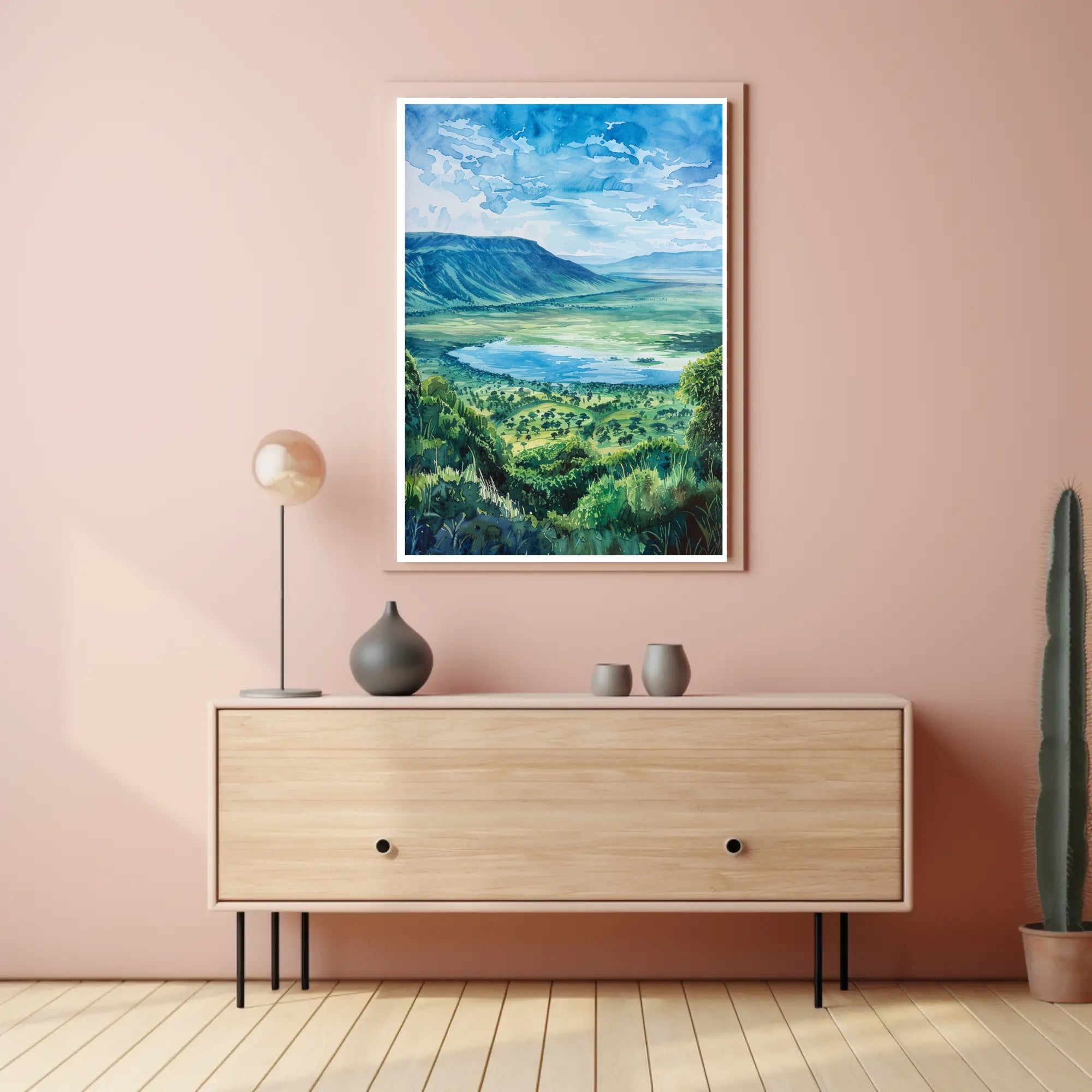 Tranquil Landscape Vista Poster PosterGoat