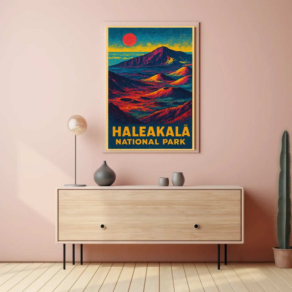 Haleakalā National Park Vintage Travel Poster