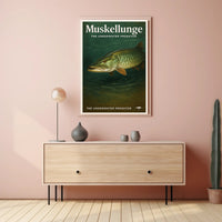 Muskellunge - The Underwater Predator Poster PosterGoat