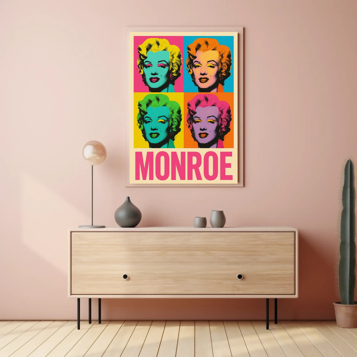 Pop Art Tribute to Monroe Poster