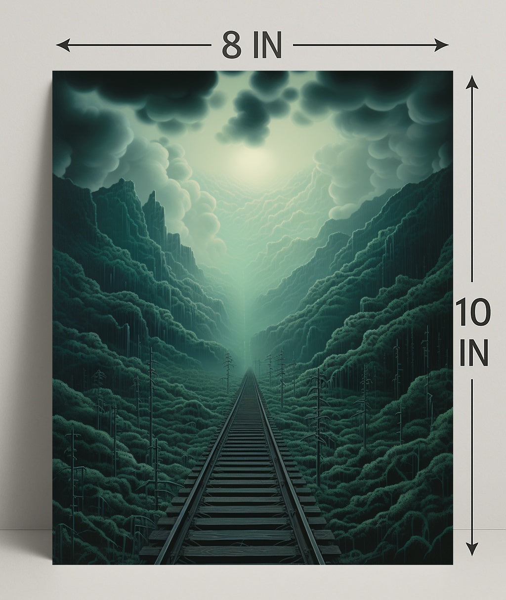 Journey Through The Misty Mountains Poster