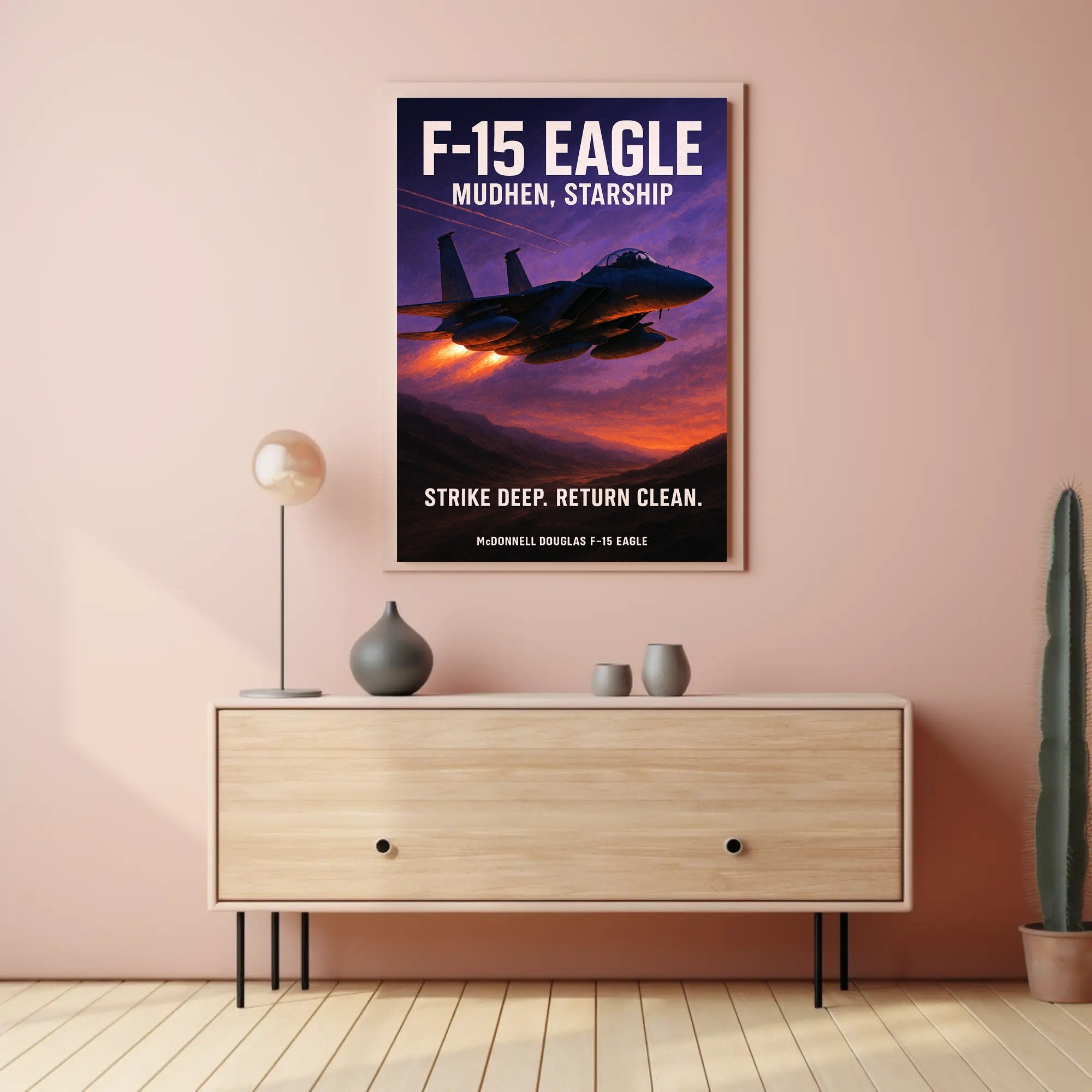 F-15 Eagle Mudhen, Starship Poster PosterGoat