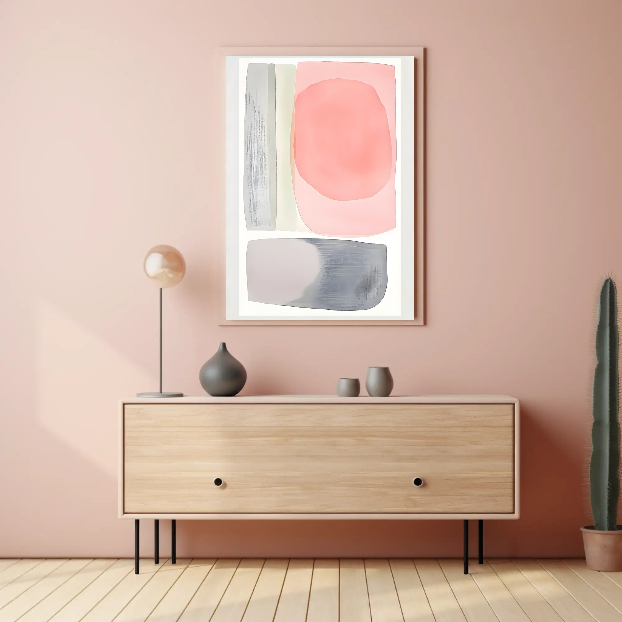 Abstract Shapes Colorful Poster Minimalist Wall Art